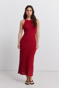 Springfield Vestido halter pointelle