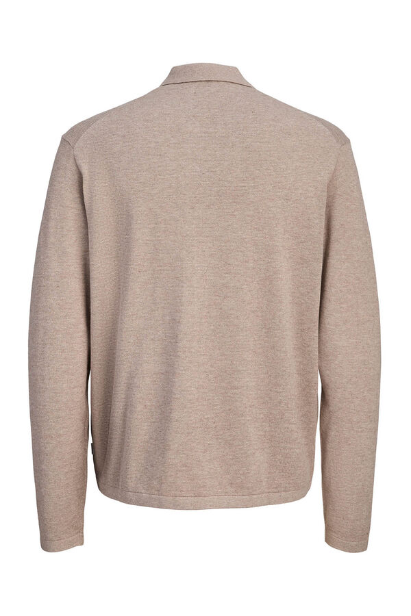 Jack & Jones Essential jersey-knit cardigan nude
