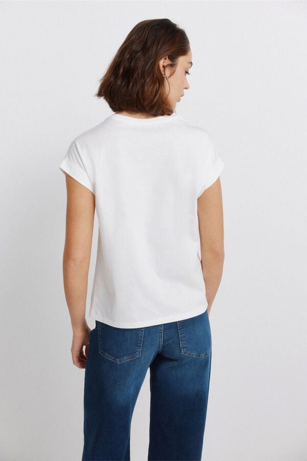 Springfield Disney short sleeve T-shirt beige