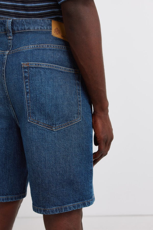 Springfield Denim regular fit Bermuda shorts blue