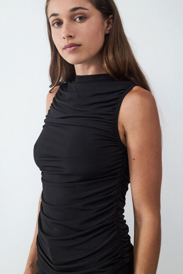 Balmohk Draped top black