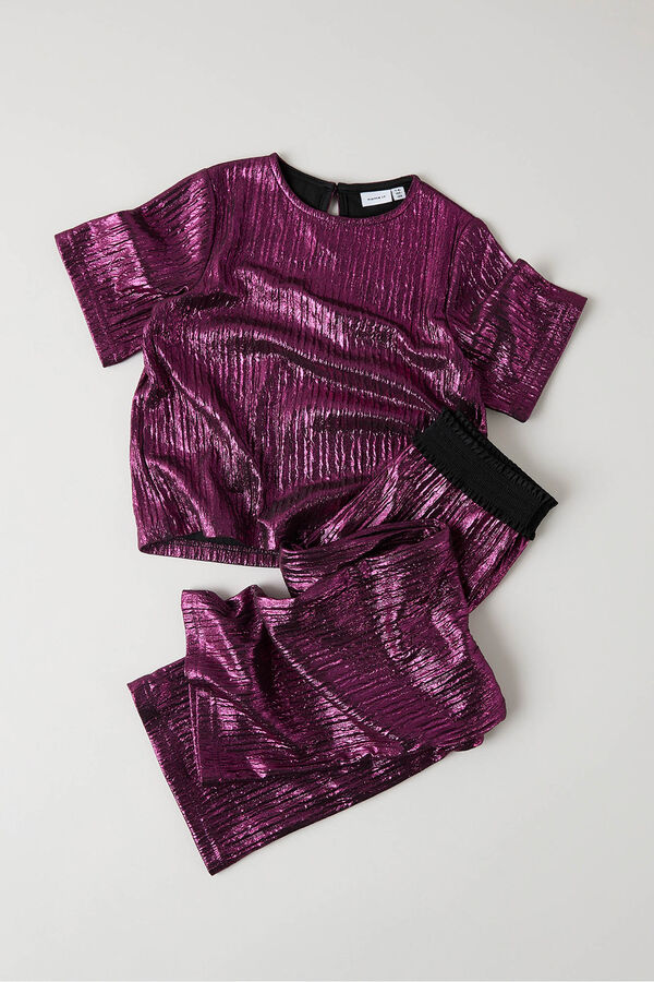 Name It Girl's party top rose