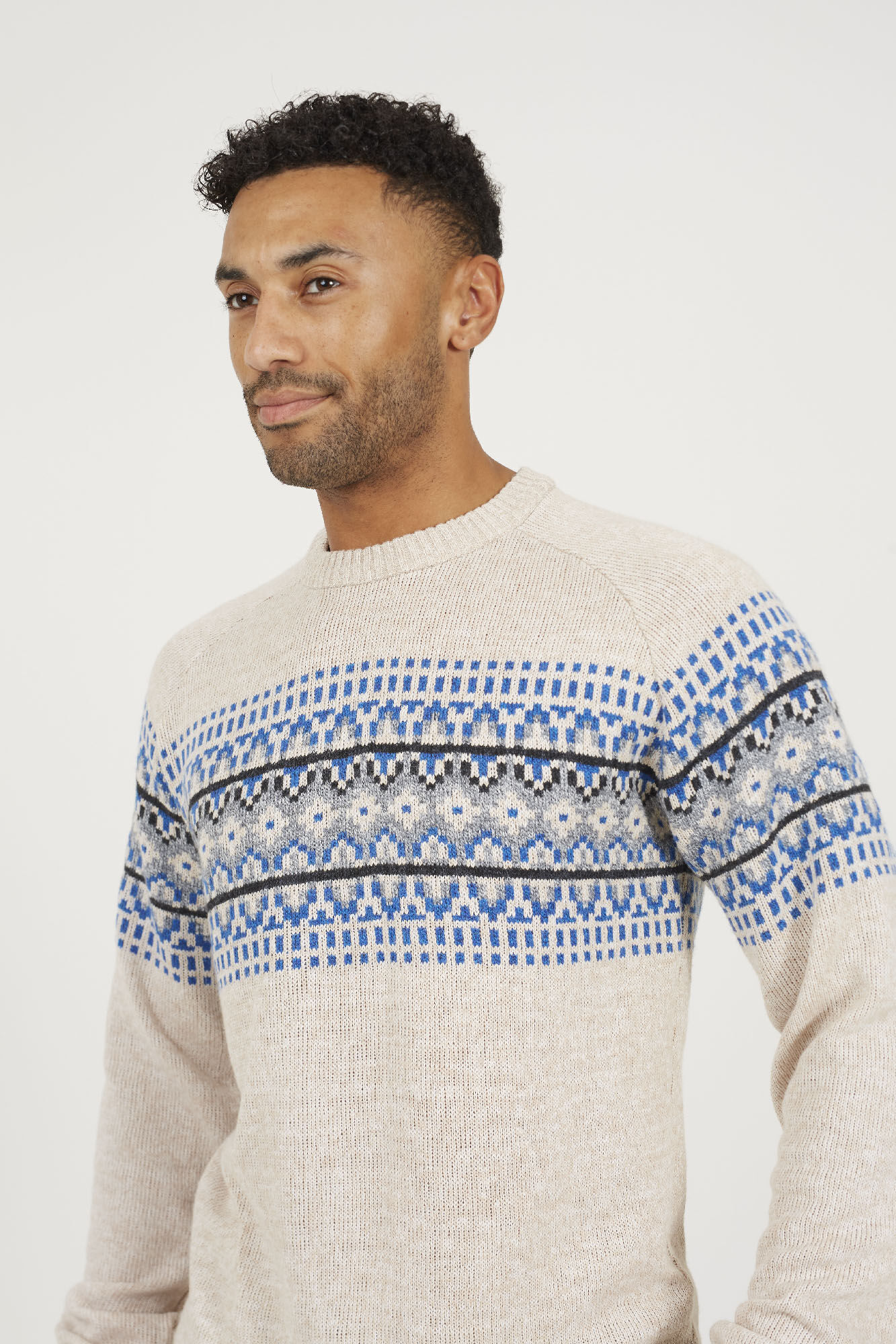 Brave Soul Camisola gola redonda jacquard