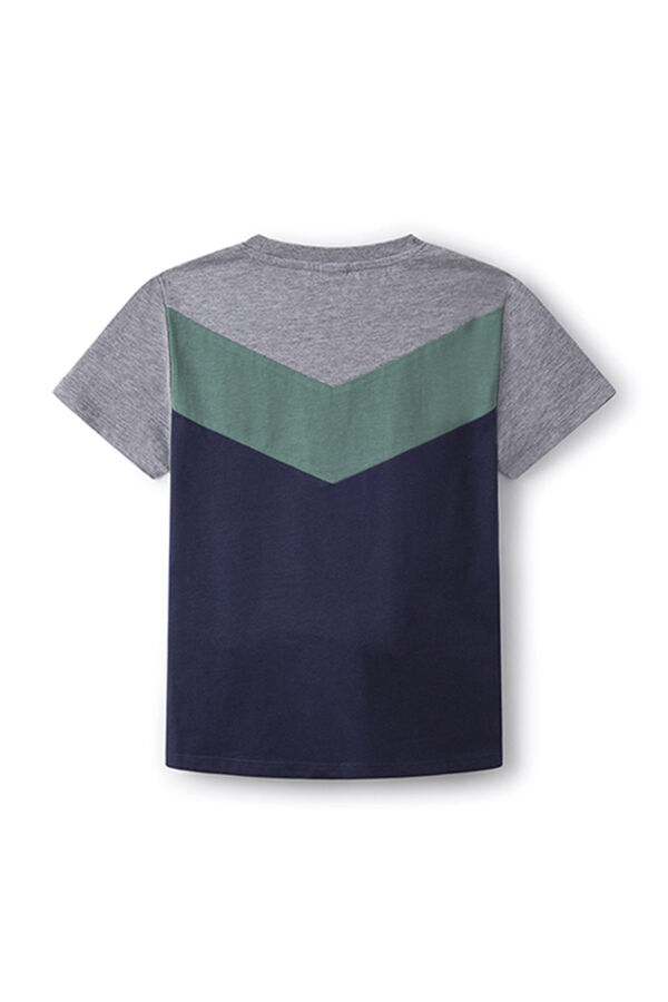 Springfield T-Shirt Farbblock Junge grün