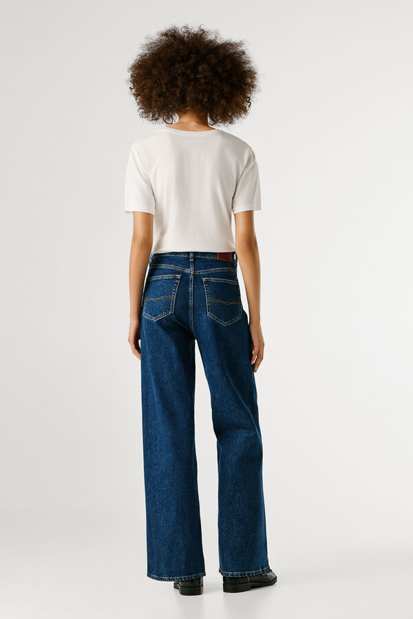 Pepe Jeans Ultra-high- rise straight-leg jeans blue