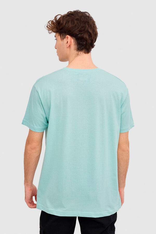 Springfield Camiseta Estampado Calavera verde