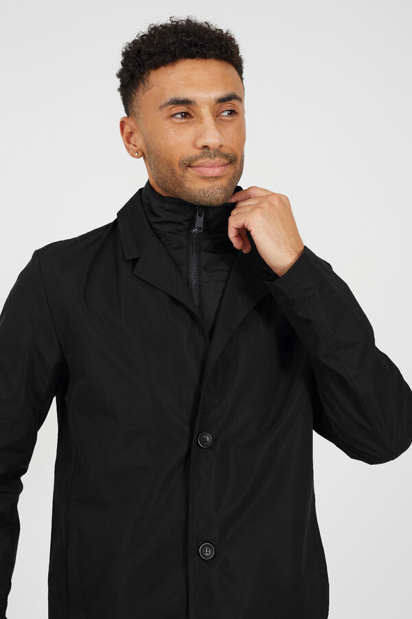 Brave Soul Double-layered coat black