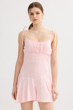 Inside Mono corto fruncido estampado