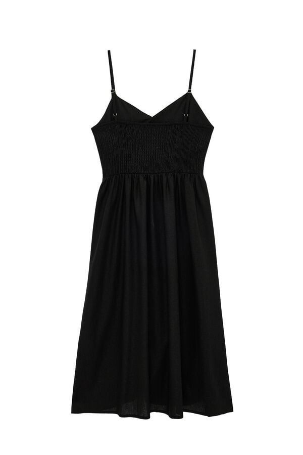 Koton Vestido midi tirantes negro