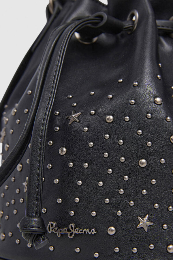 Pepe Jeans Bolso Bucket Efecto Piel negro