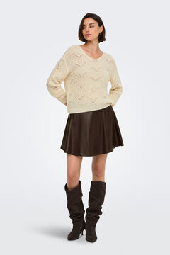 JDY Pullover mit V-Ausschnitt und Lurex