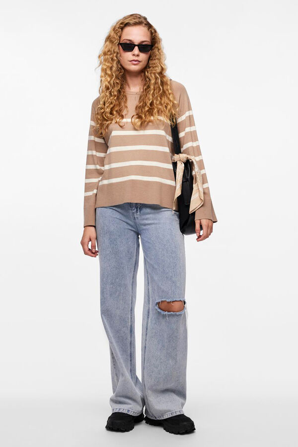 Pieces Knit jumper nude