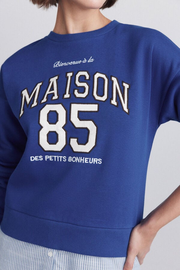 Springfield Two-tone sweatshirt blue
