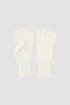 Springfield Jersey-knit gloves weiß