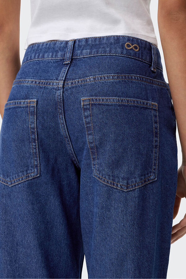 JDY Gerade Jeans mit mittelhohem Zuglasche Blau