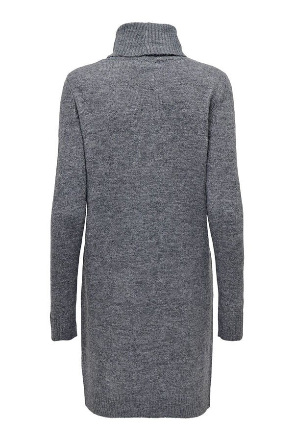 JDY Vestido corto punto gris