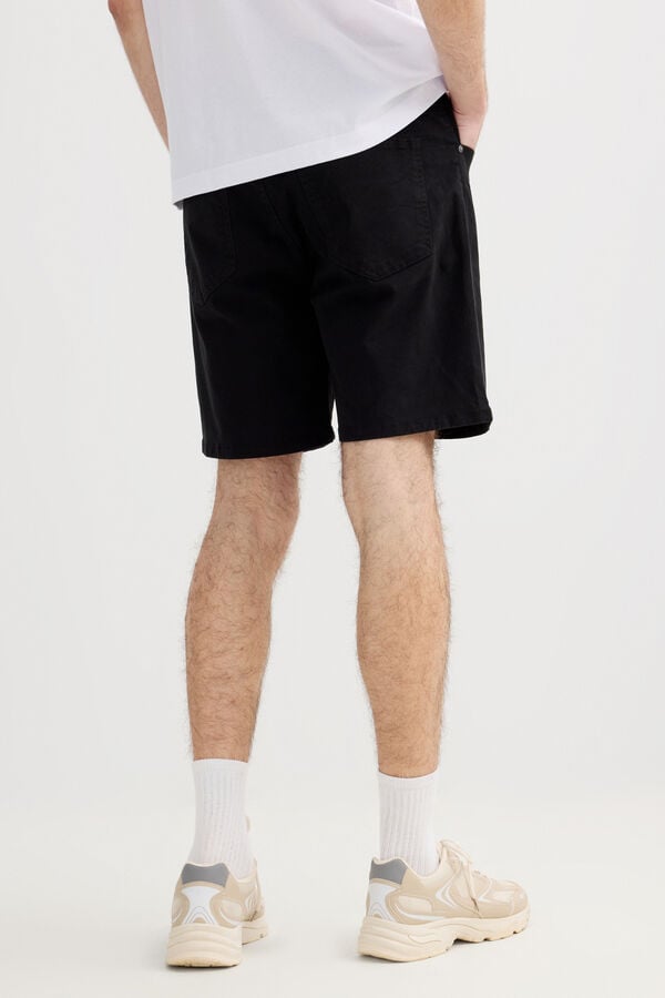 Inside Bermudas denim regular negro