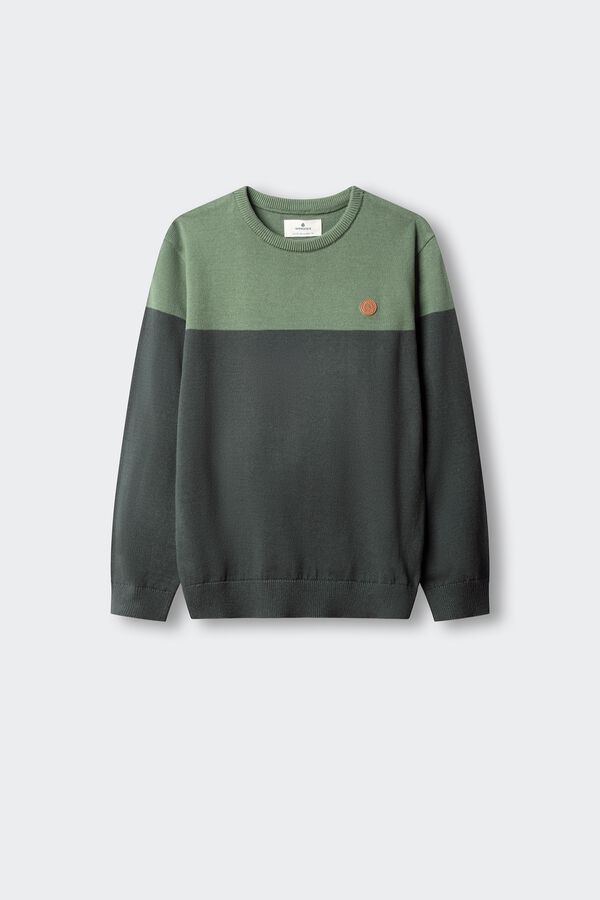 Springfield Kids Jersey block color ni&ntilde;o verde