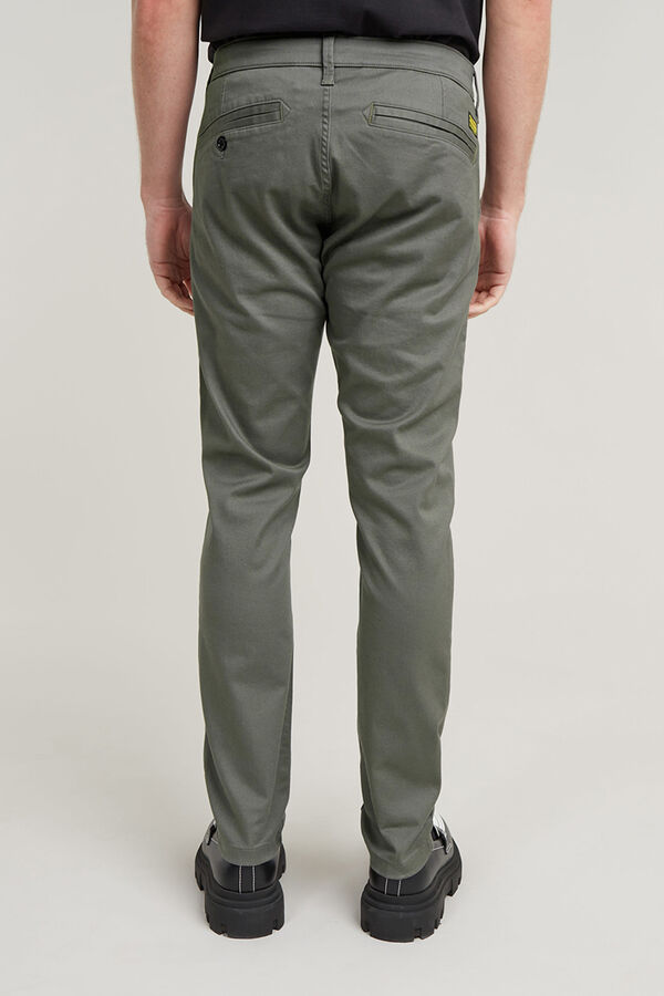 G-STAR Pantal&oacute;n chino, corte pitillo gris