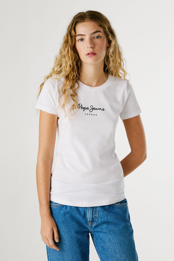 Pepe Jeans Slim-fit logo t-shirt white