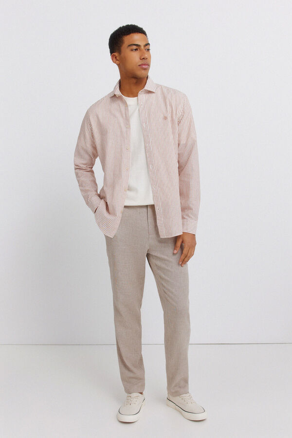 Springfield Linen shirt red