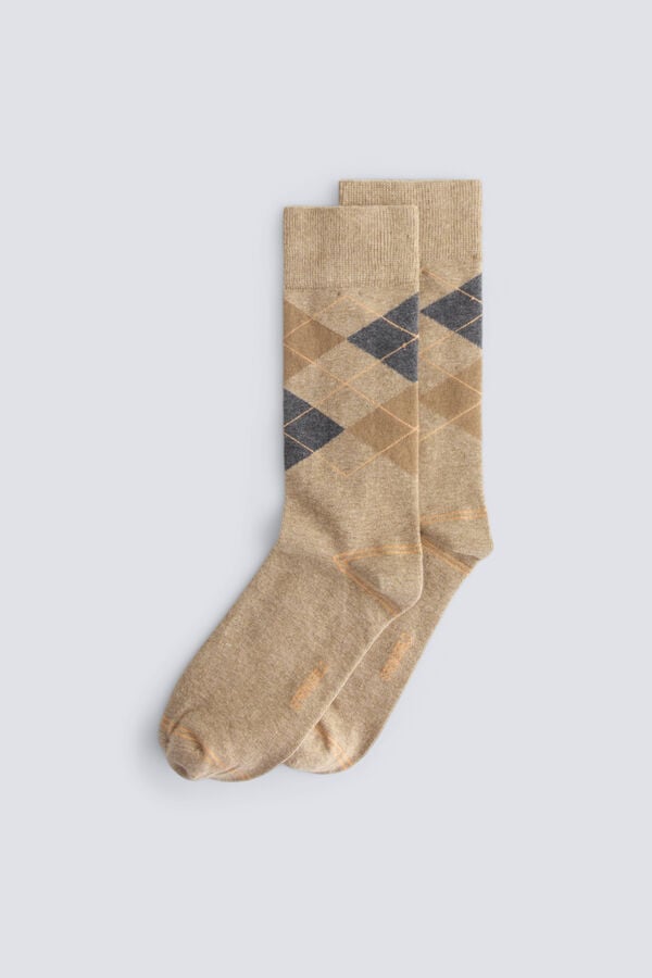 Springfield Diamond long sock brown