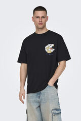 Springfield Camiseta disney mickey negro