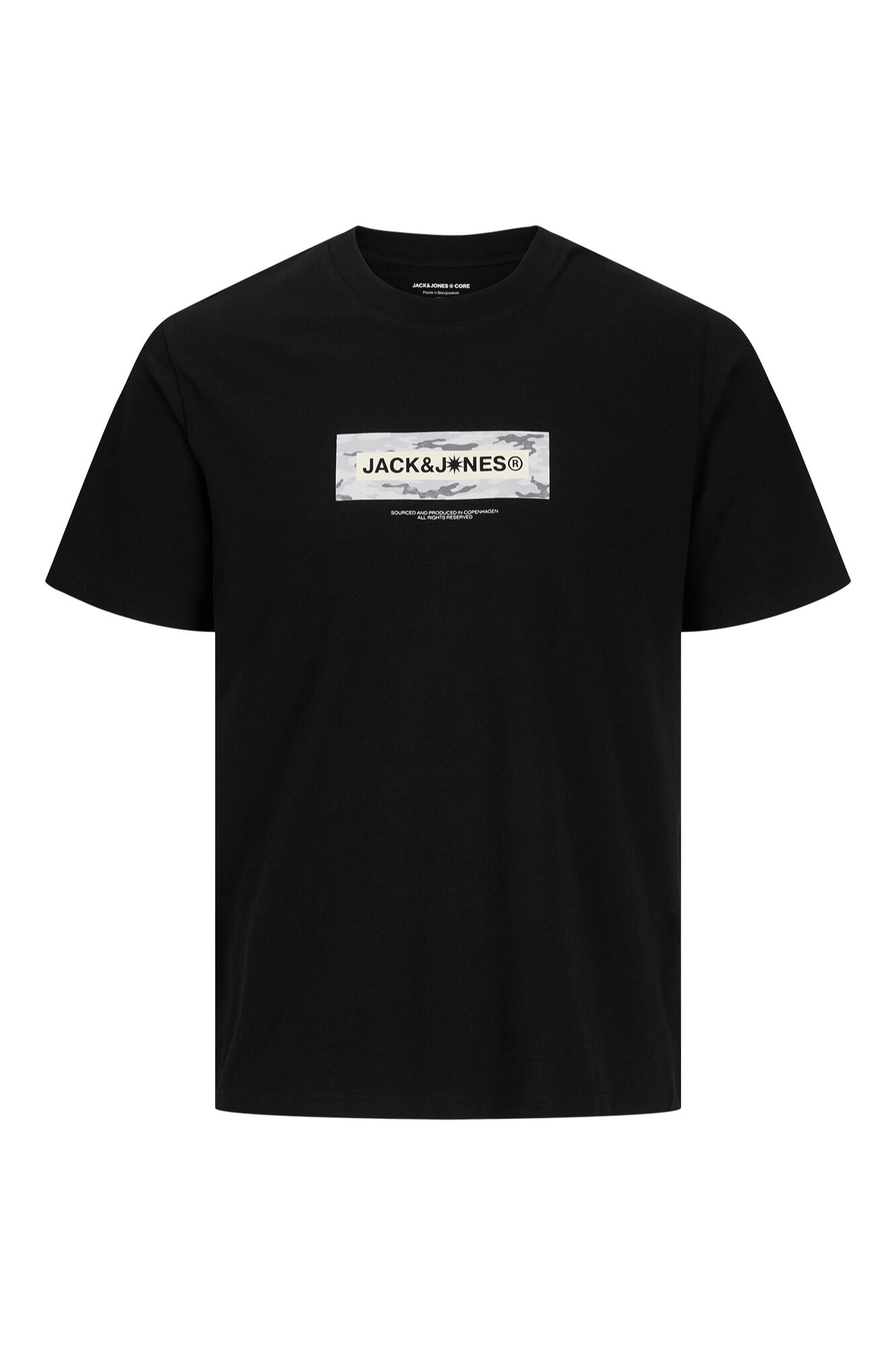 Jack & Jones PLUS T-shirt estampada em algod&atilde;o