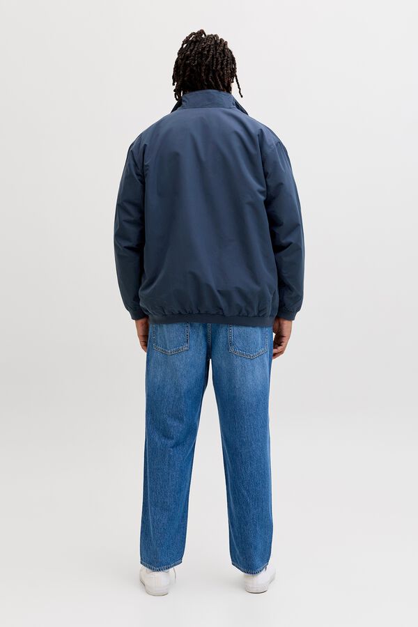 Jack & Jones PLUS high neck bomber jacket blue