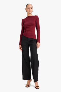 DeFacto Camiseta de cuello barco