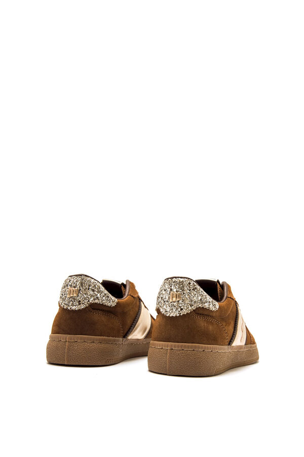 MTNG Metallic casual sneakers nude