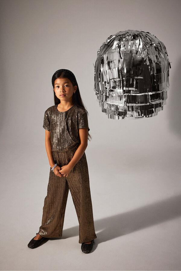 Name It Pantal&oacute;n culotte de ni&ntilde;a de brillo marr&oacute;n