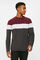 Springfield Long-sleeved T-shirt with piqué seams deep red