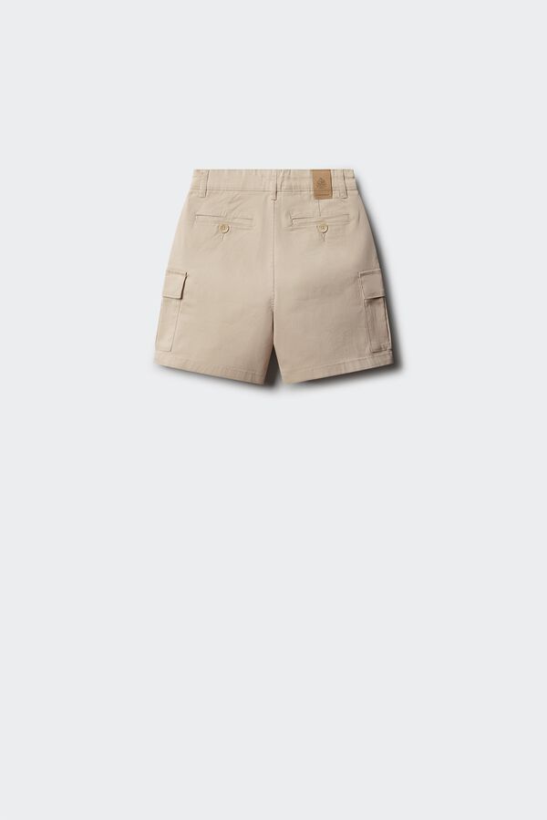 Springfield Kids Bermuda chino cargo de menino bege
