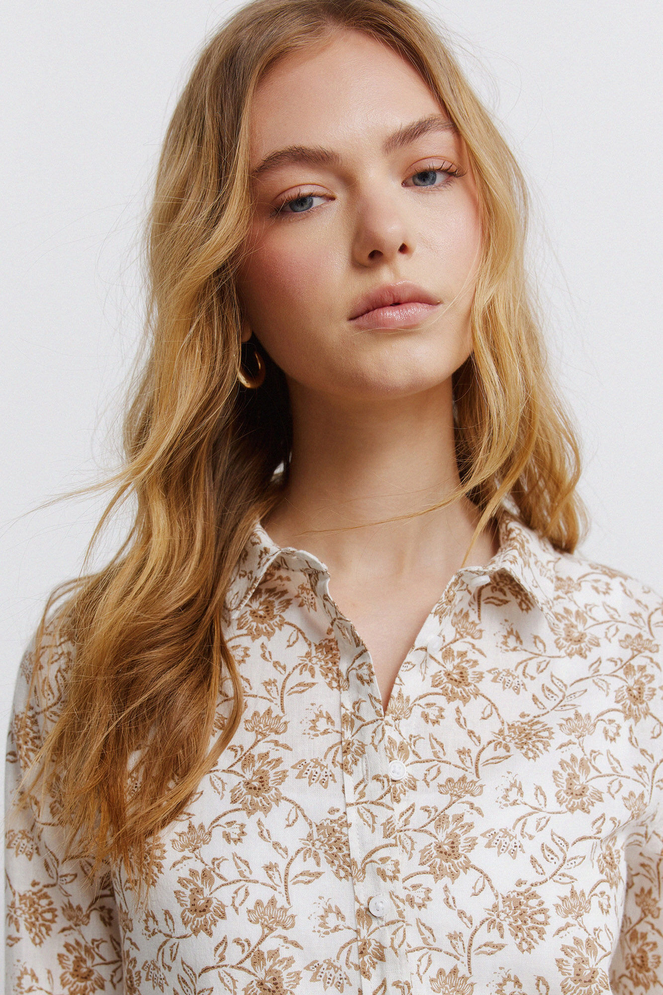 Springfield Basic linen-effect shirt