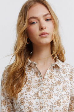 Springfield Chemise basique effet lin