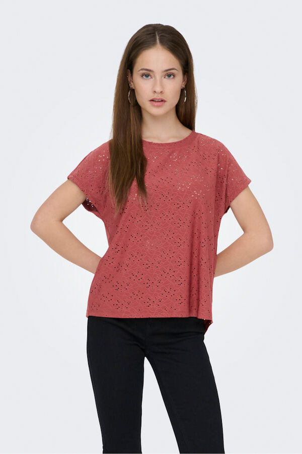Only Regular fit short sleeve T-shirt red