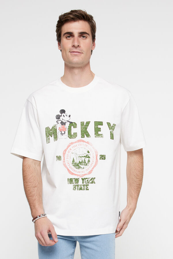 Springfield Mickey Mouse short sleeve T-shirt white