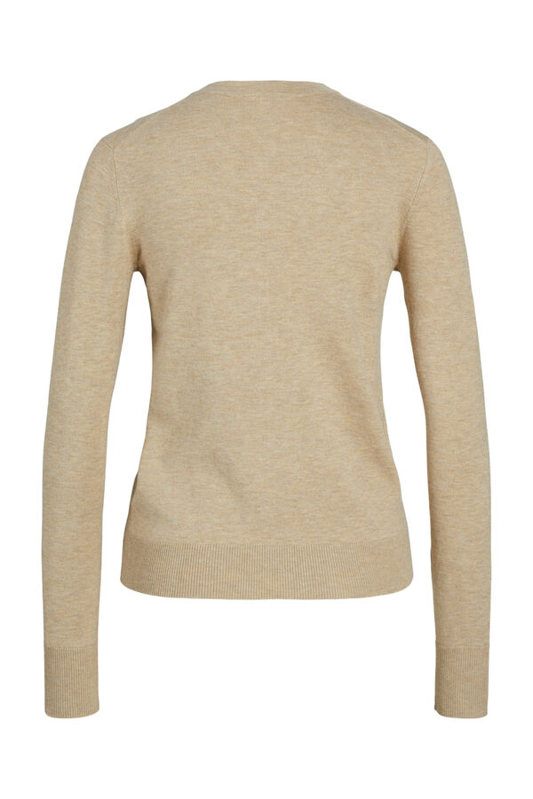 Jack & Jones Cardigan de malha fina simples bege