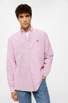 Springfield Coloured Oxford shirt strawberry