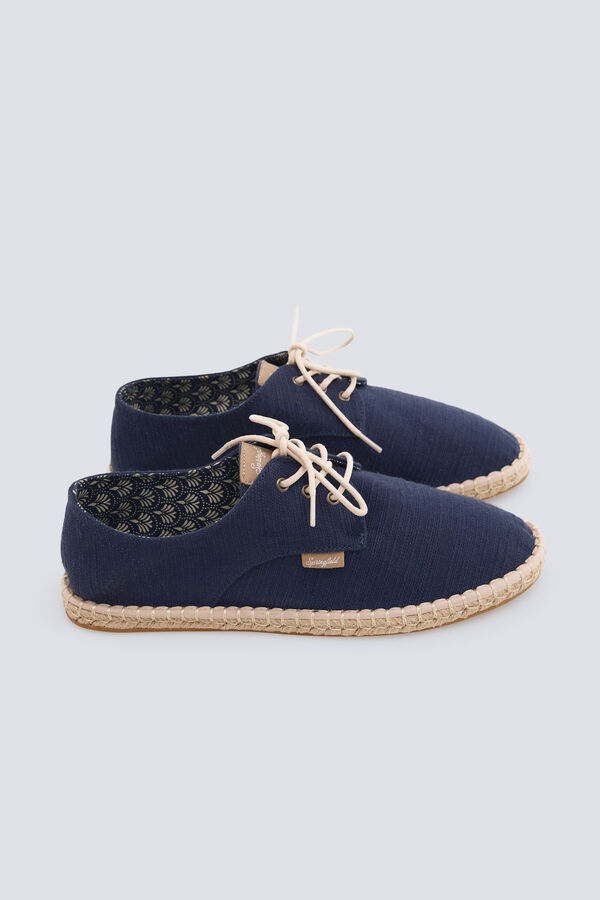 Springfield Rustic lace-up espadrille blue