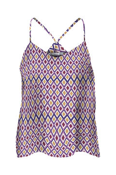 Springfield Crossover back strappy top purple