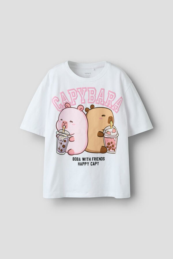 Name it Capybara T-shirt white