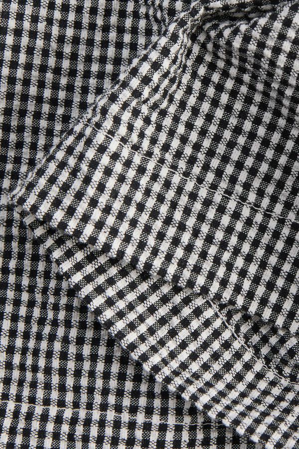 Jack & Jones Cotton seersucker top noir