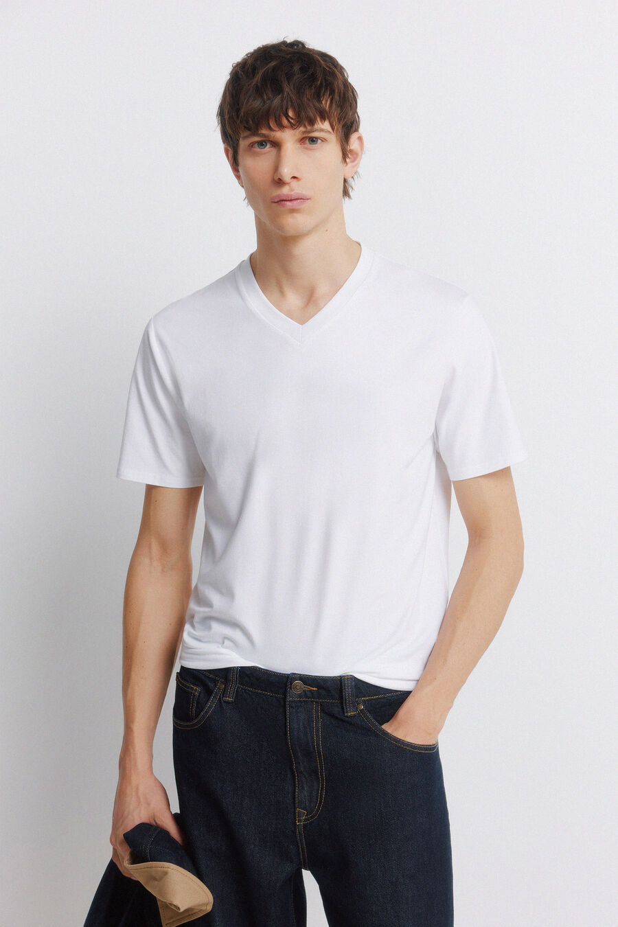 Camiseta pico lycra slim fit