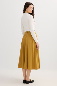 Inside Saia midi de pregas