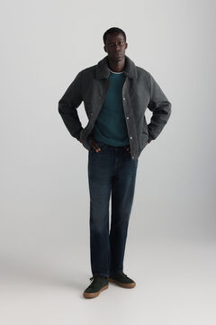 Springfield Faux leather aviator jacket