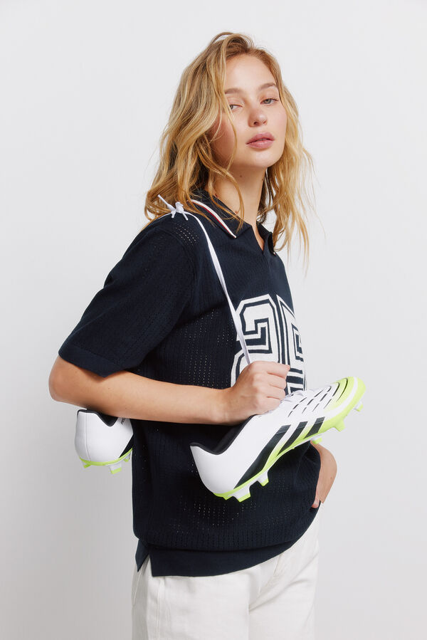 Springfield Jacquard sport polo shirt blue