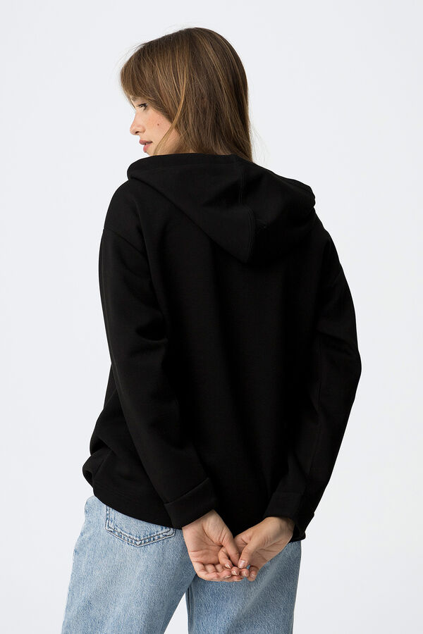 Tiffosi Sudadera con Cord&oacute;n Estampado negro