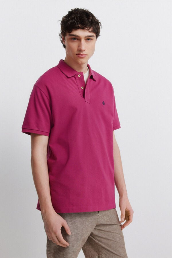 Springfield Basic Springfield regular fit polo shirt red